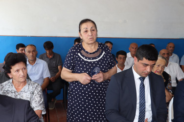 Qəbələ rayonunda növbəti səyyar qəbul Zalam kəndində keçirilmişdir