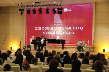 XIII Beynəlxalq Qəbələ Musiqi Festivalında ilk olaraq “Gənclərə dəstək” layihəsinin iştirakçıları çıxış edib