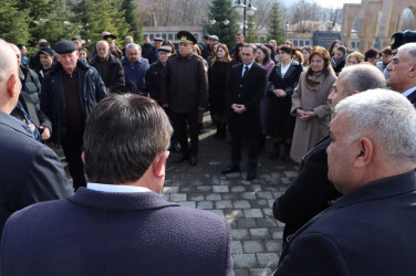Qəbələ şəhərində Xocalı soyqırımının 34-cü ildönümünə həsr olunmuş anım tədbiri keçirilib