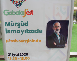 "QəbələFest" çərçivəsində uşaq yazıçısı Mürşüd İsmayılzadə ilə görüş və imza saatı keçirilib
