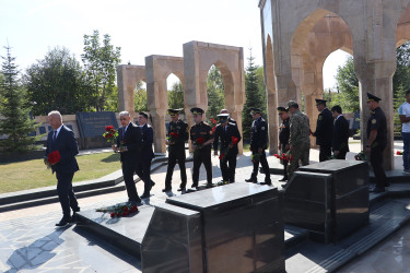 Qəbələ rayon Şəhidlər Xiyabanında 27 sentyabr – “Anım Günü” tədbiri keçirilib