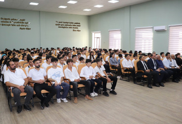 Qəbələ Dövlət Peşə Təhsil Mərkəzində aqrar sahə ilə bağlı görüş keçirilmişdir.