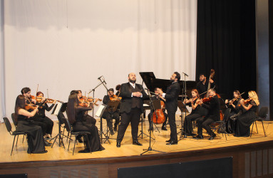 Qəbələ rayonunda Üzeyir Hacıbəyli XVI Beynəlxalq Musiqi Festivalı çərçivəsində Bakı Kamera Orkestrinin konserti keçirilmişdir