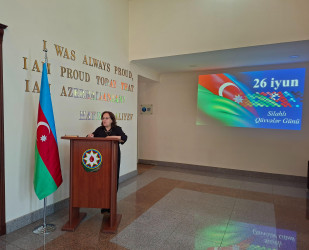 26 İyun Silahlı Qüvvələr Günü münasibətilə “Qüdrətli ordumuz- güclü Azərbaycan” adlı tədbir keçirilib