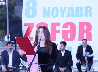 Qəbələ rayonunda “Zəfər günü”nə həsr edilmiş konsert proqramı təşkil edilmişdir