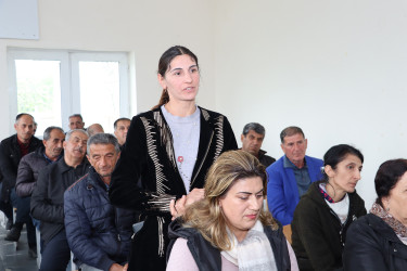 Qəbələ rayonunun Topbağ kəndində səyyar qəbul keçirilmişdir