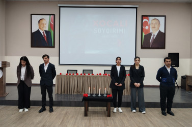 Xocalı Soyqırımının 34-cü ildönümünə həsr olunmuş “Xocalı-Qan Yaddaşımız” adlı tədbir keçirilib