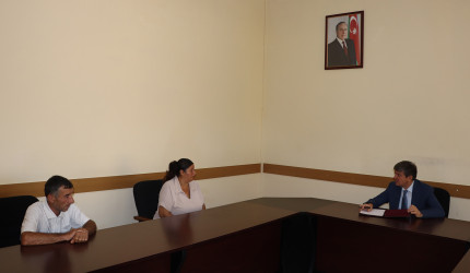 Qəbələ RİH-nin növbəti dəfə vətəndaş qəbulu keçirilmişdir
