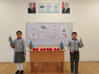 Qəbələ rayon ümumi təhsil müəssisələrində Xocalı soyqırımının otuz dördüncü ildönümü ilə əlaqədar silsilə tədbirlər keçirilib