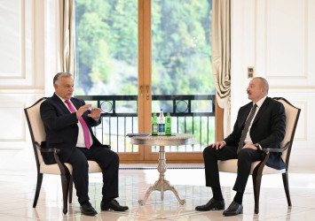 İlham Əliyev Qəbələdə Macarıstanın Baş naziri ilə görüşüb