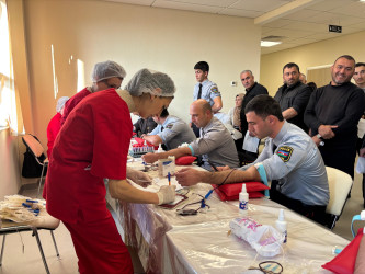 Qəbələdə növbəti dəfə qanvermə aksiyası keçirilib