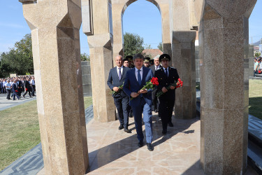 Qəbələ rayon Şəhidlər Xiyabanında 27 sentyabr – “Anım Günü” tədbiri keçirilib