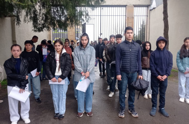 Qəbələ rayonunda IX sinif şagirdlərinin buraxılış imtahanı keçirilib