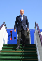 Şimali Kipr Türk Cümhuriyyətinin Prezidenti Azərbaycana səfərə gəlib