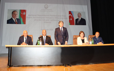 Qəbələdə Yeni Azərbaycan Partiyasının VIII Qurultayından irəli gələn vəzifələrə dair müşavirə keçirilib