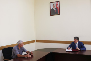 Qəbələ RİH başçısının növbəti vətəndaş qəbulu keçirilib