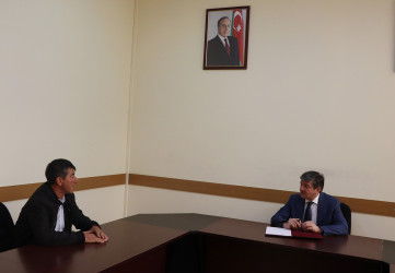 Qəbələ RİH-nin inzibati binasında növbəti vətəndaş qəbulu keçirilmişdir