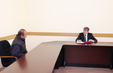 Rayon icra hakimiyyətinin başçısı Səbuhi Abdullayev tərəfindən növbəti vətəndaş qəbulu keçirilib