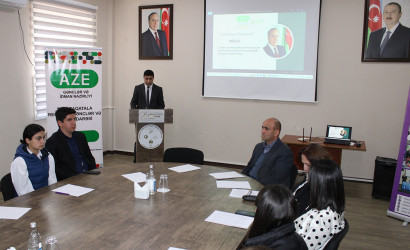  "Azərbaycan Respublikasının Konstitusiyası Ulu Öndər Heydər Əliyevin tarixi xidmətidir" adlı dəyirmi masa keçirilib