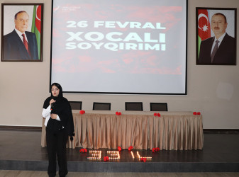 Xocalı Soyqırımının 33-cü ildönümünə həsr olunmuş “Xocalı-Qan Yaddaşımız” adlı tədbir keçirilib