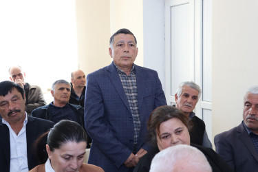 Qəbələ RİH Başçısı Səbuhi Abdullayev Tövlə kəndində səyyar qəbul keçirmişdir