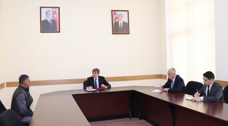 Rayon icra hakimiyyətinin başçısı Səbuhi Abdullayev tərəfindən növbəti vətəndaş qəbulu keçirilib