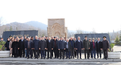 Qəbələ şəhərində Xocalı soyqırımının 34-cü ildönümünə həsr olunmuş anım tədbiri keçirilib