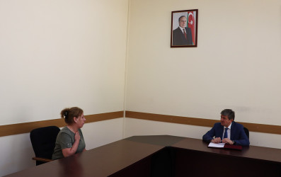 Qəbələ RİH-nin inzibati binasında vətəndaş qəbulu keçirilib