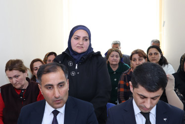 Qəbələ RİH Başçısı Səbuhi Abdullayev Tövlə kəndində səyyar qəbul keçirmişdir