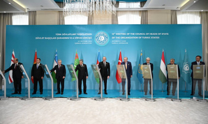 Türkmənistan tərəfindən Füzulidə tikiləcək məscidin onlayn formatda təməli qoyulub