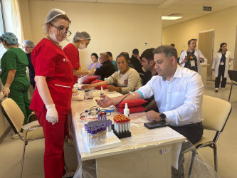 Qəbələdə növbəti dəfə qanvermə aksiyası keçirilib