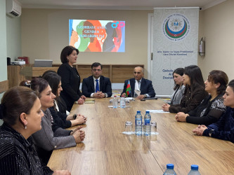 ​​​​​​​"Qadın hüquqlarının müdafiəsi və gender bərabərliyi" adlı tədbir keçirilib.