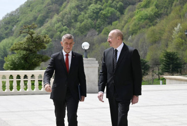 İlham Əliyev və Çexiyanın Baş naziri Andrey Babiş mətbuata bəyanatlarla çıxış ediblər