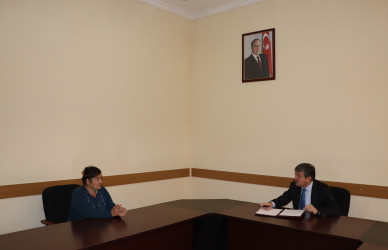 30 oktyabr 2026-cı il tarixdə Qəbələ RİH başçısı tərəfindən vətəndaşların qəbulu keçirilmişdir