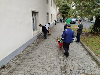 На территории Габалинского района в рамках «Года Конституции и Суверенитета» состоялся очередной общерайонный субботник.