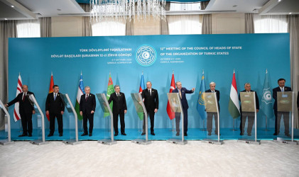 Türkmənistan tərəfindən Füzulidə tikiləcək məscidin onlayn formatda təməli qoyulub