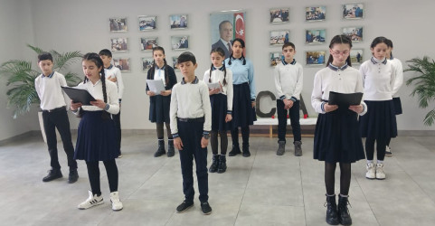 Qəbələ rayon  ümumi təhsil müəssisələrində Xocalı soyqırımının otuz üçüncü ildönümü ilə əlaqədar silsilə tədbirlər keçirilib