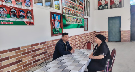 Vətən müharibəsi şəhidlərinin ailələri və  müharibə əlilləri Qurban bayramı münasibətilə evlərində ziyarət edilmişdir.