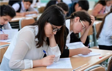 Qəbələ rayonunda IX sinif şagirdlərinin buraxılış imtahanı keçirilib