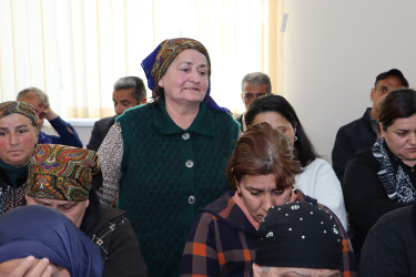 Qəbələ RİH Başçısı Səbuhi Abdullayev Tövlə kəndində səyyar qəbul keçirmişdir