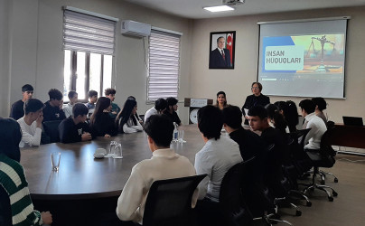 "İnsan hüquq və azadlıqlarına hörmət hüquqi, mənəvi borcumuzdur" adlı tədbir keçirilib