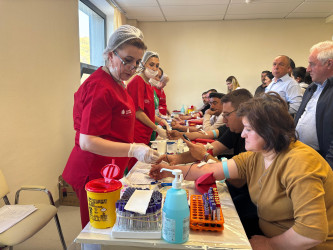 Qəbələdə növbəti dəfə qanvermə aksiyası keçirilib