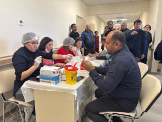 Qəbələdə növbəti dəfə qanvermə aksiyası keçirilib