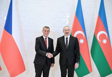Qəbələdə Çexiyanın Baş naziri Andrey Babişin rəsmi qarşılanma mərasimi olub