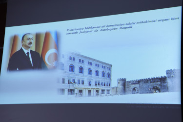 Qəbələ rayonunda 12 noyabr – “Konstitutsiya Günü”nə həsr olunmuş konfrans keçirilib