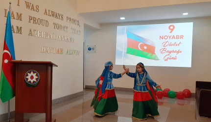 "Bayraq mənliyimdir, bayraq kimliyim, bayraq öz yurduma öz hakimliyim" adlı tədbir keçirilib