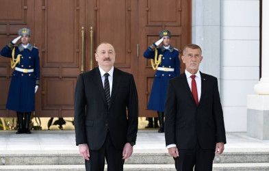 Qəbələdə Çexiyanın Baş naziri Andrey Babişin rəsmi qarşılanma mərasimi olub