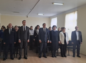 Qəbələ rayon ümumi təhsil müəssisələrində Xocalı soyqırımının otuz dördüncü ildönümü ilə əlaqədar silsilə tədbirlər keçirilib