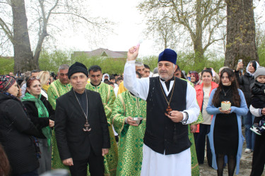 Qəbələnin Nic qəsəbəsində Pasxa bayramı qeyd edilmişdir