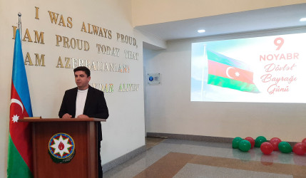 "Bayraq mənliyimdir, bayraq kimliyim, bayraq öz yurduma öz hakimliyim" adlı tədbir keçirilib